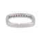 Bague 47 Bague demi-alliance en or blanc 18 carats et diamants 58 Facettes 4608578CN