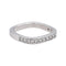 Bague 47 Bague demi-alliance en or blanc 18 carats et diamants 58 Facettes 4608578CN