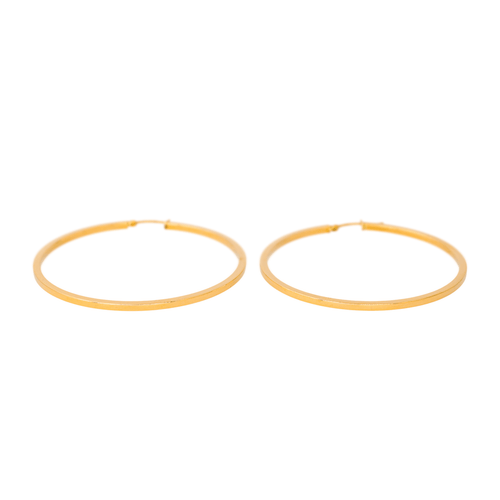 Boucles d'oreilles Boucles d’oreilles créoles en or jaune 18 carats 58 Facettes 4615246CN