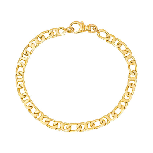 Bracelet Bracelet maille Figaro en or jaune 18 carats 58 Facettes 4615472CN