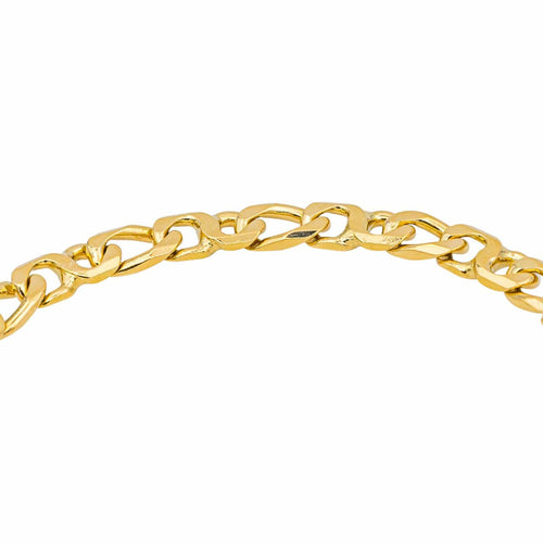 Bracelet Bracelet maille Figaro en or jaune 18 carats 58 Facettes 4615472CN