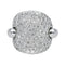 Bague 56 Pomellato Sabbia - Bague en or blanc pavée de diamants 58 Facettes 4621184CN