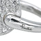 Bague 56 Pomellato Sabbia - Bague en or blanc pavée de diamants 58 Facettes 4621184CN