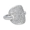 Bague 56 Pomellato Sabbia - Bague en or blanc pavée de diamants 58 Facettes 4621184CN