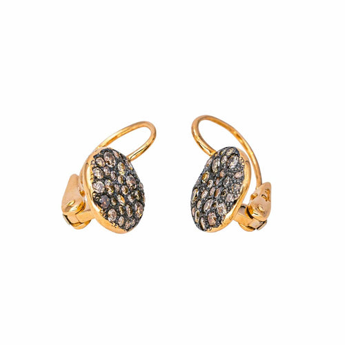 Boucles d'oreilles Pomellato Sabbia - Boucles d’oreilles dormeuses en or rose et diamants 58 Facettes 4621185CN