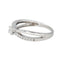 Bague 52 Bague solitaire en or blanc 18 carats et diamants 58 Facettes 4622604RV