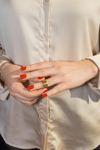 Bague 51 Omega Ladymatic - Bague en or jaune 18 carats et diamants 58 Facettes 4624174CN