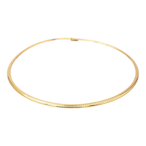 Collier Collier maille oméga en or jaune 18 carats 58 Facettes 4629801RV