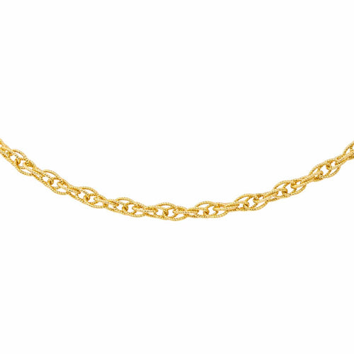Collier Collier maille torsadée en or jaune 18 carats 58 Facettes 4638675CN