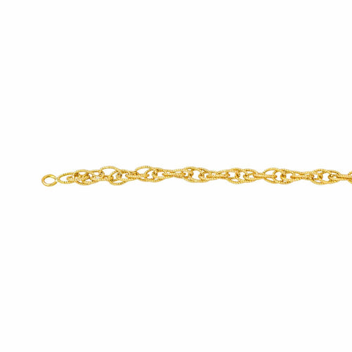 Collier Collier maille torsadée en or jaune 18 carats 58 Facettes 4638675CN
