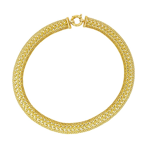 Collier Collier chaîne en or jaune 18 carats 58 Facettes 4644260CN