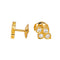 Boucles d'oreilles Cartier Hindu - Boucles d’oreilles puces en or jaune et diamants 58 Facettes 4648546RV