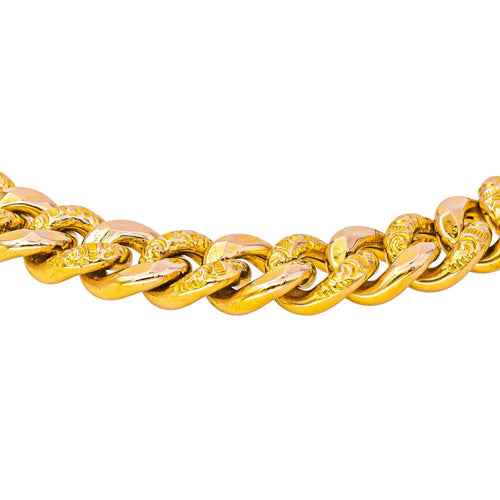Bracelet Bracelet maille gourmette en or rose 18 carats 58 Facettes 4651158CN