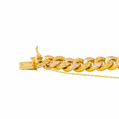 Bracelet Bracelet maille gourmette en or rose 18 carats 58 Facettes 4651158CN
