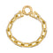 Bracelet Bracelet maille forçat jumelée en or jaune 18 carats 58 Facettes 4651187CN