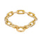 Bracelet Bracelet maille forçat jumelée en or jaune 18 carats 58 Facettes 4651187CN