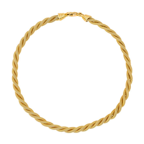 Collier Collier chaîne maille torsadée en or jaune 18 carats 58 Facettes 4653787CN