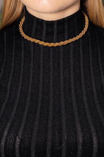 Collier Collier chaîne maille torsadée en or jaune 18 carats 58 Facettes 4653787CN