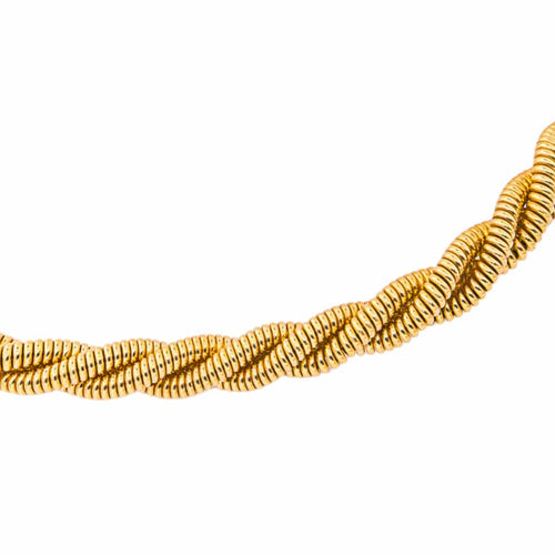 Collier Collier chaîne maille torsadée en or jaune 18 carats 58 Facettes 4653787CN