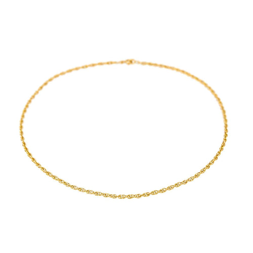 Collier Collier chaîne en or jaune 18 carats, maille forçat torsadée 58 Facettes 4653799CN