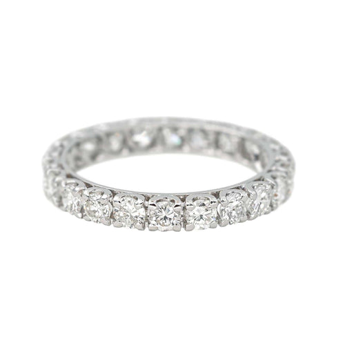 Bague 52 Alliance américaine - Bague en or blanc 18 carats et diamants 58 Facettes 4655213RV