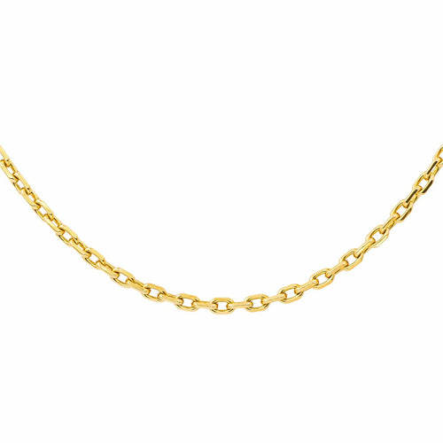 Collier Collier chaîne maille forçat en or rose 18 carats 58 Facettes 4658385CN