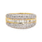 Bague 51.5 Bague bandeau en or jaune 18 carats pavée de diamants 58 Facettes 4659048CN