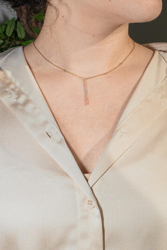 Collier Messika Gatsby - Collier en or rose avec diamants 58 Facettes 4661187RV