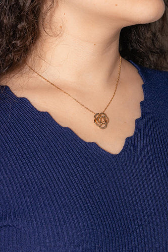 Collier Chanel Camélia - Collier en or jaune 18 carats 58 Facettes 4662252RV