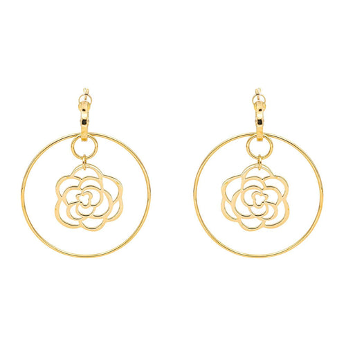 Boucles d'oreilles Chanel Camélia - Boucles d’oreilles en or jaune 18 carats 58 Facettes 4662253RV