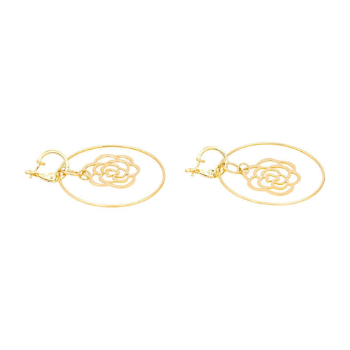 Boucles d'oreilles Chanel Camélia - Boucles d’oreilles en or jaune 18 carats 58 Facettes 4662253RV