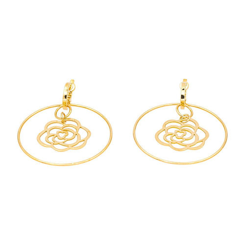 Boucles d'oreilles Chanel Camélia - Boucles d’oreilles en or jaune 18 carats 58 Facettes 4662253RV