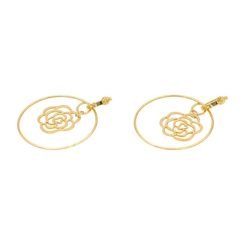 Boucles d'oreilles Chanel Camélia - Boucles d’oreilles en or jaune 18 carats 58 Facettes 4662253RV
