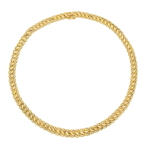 Collier Collier chaîne en or jaune 18 carats 58 Facettes 4666990CN