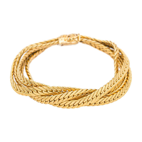 Bracelet Bracelet maille anglaise en or jaune 18 carats 58 Facettes 4667000CN