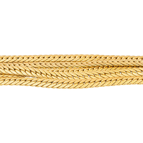 Bracelet Bracelet maille anglaise en or jaune 18 carats 58 Facettes 4667000CN