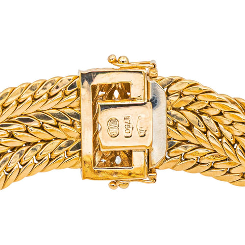 Bracelet Bracelet maille anglaise en or jaune 18 carats 58 Facettes 4667000CN