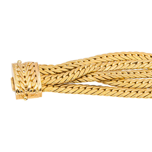 Bracelet Bracelet maille anglaise en or jaune 18 carats 58 Facettes 4667000CN