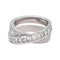 Bague 56.5 Bague pavée en or blanc 18 carats et diamants 58 Facettes 4672916RV
