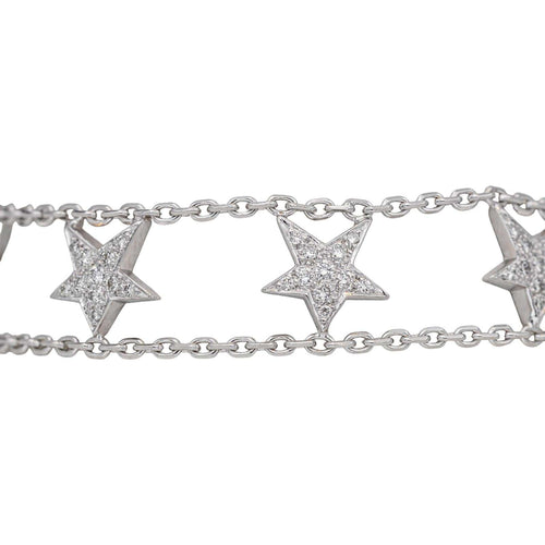 Bracelet Bracelet en or blanc 18 carats serti de diamants 58 Facettes 4673468RV