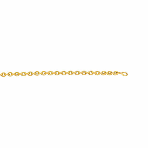 Collier Collier chaîne maille forçat en or jaune 18 carats 58 Facettes 4675224CN