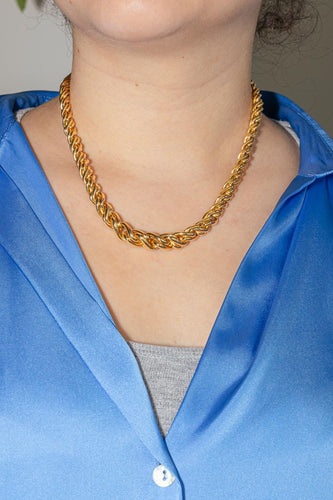 Collier Caplain Paris - Collier en or jaune 18 carats et saphir 58 Facettes 4675244CN
