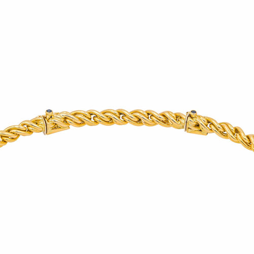 Collier Caplain Paris - Collier en or jaune 18 carats et saphir 58 Facettes 4675244CN