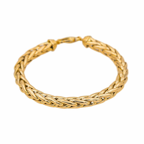 Bracelet Bracelet maille palmier en or jaune 18 carats 58 Facettes 4675267CN