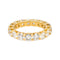 Bague 55.5 Bague alliance tour complet en or jaune 14 carats et diamants 58 Facettes 4678227RV