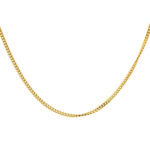 Collier Collier maille gourmette en or jaune 18 carats 58 Facettes 4686171CN
