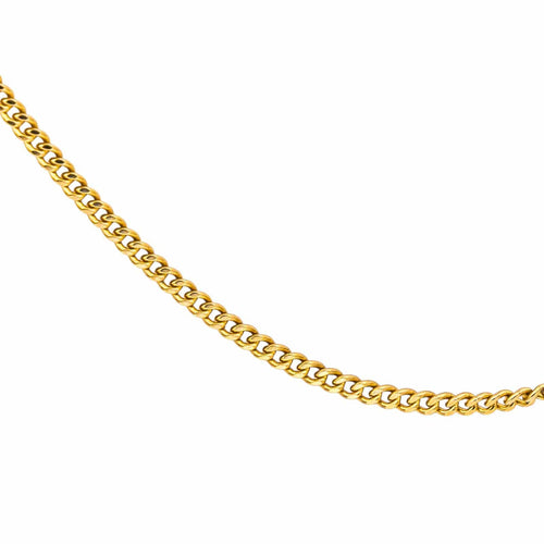 Collier Collier maille gourmette en or jaune 18 carats 58 Facettes 4686171CN
