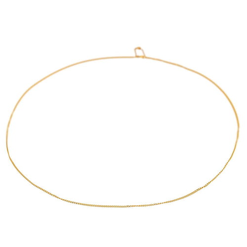 Collier Collier maille gourmette en or jaune 18 carats 58 Facettes 4686171CN