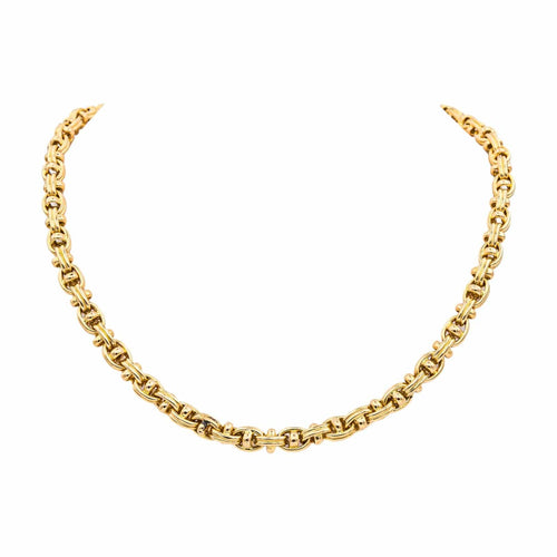 Collier Collier maille marine en or jaune 18 carats 58 Facettes 4687658CN