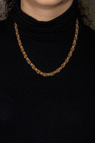 Collier Collier maille marine en or jaune 18 carats 58 Facettes 4687658CN